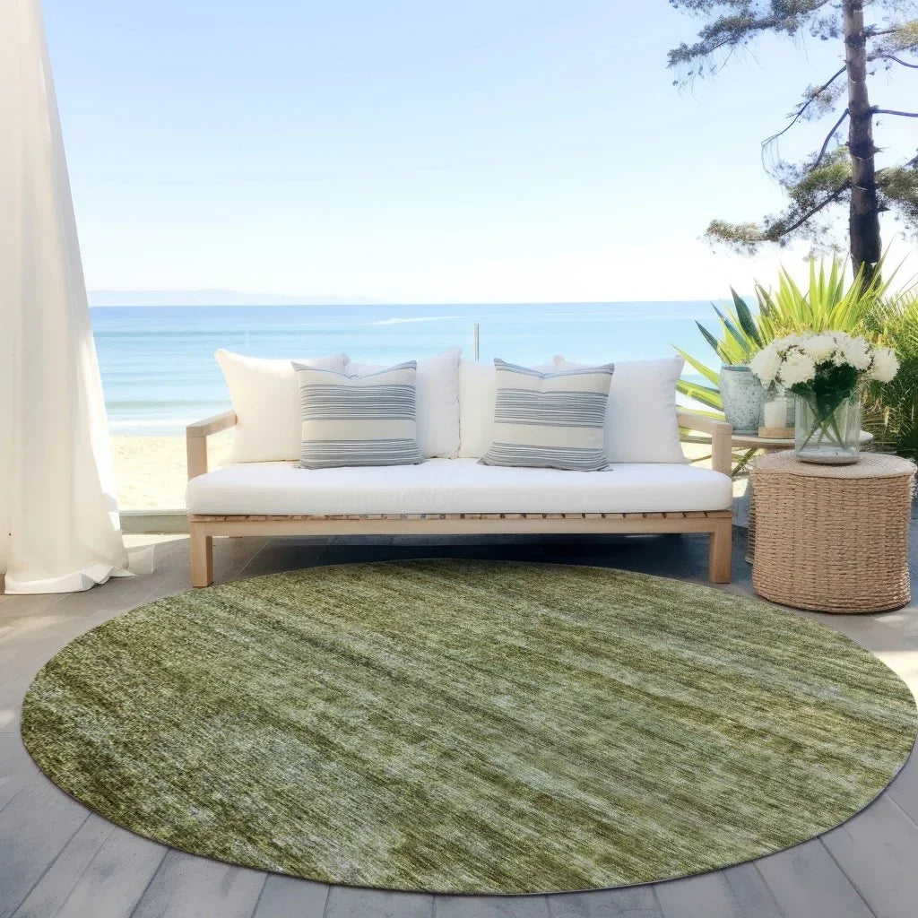 LOOMLAN Rugs Terrae Green Washable Indoor-Outdoor Rug