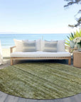 LOOMLAN Rugs Terrae Green Washable Indoor-Outdoor Rug
