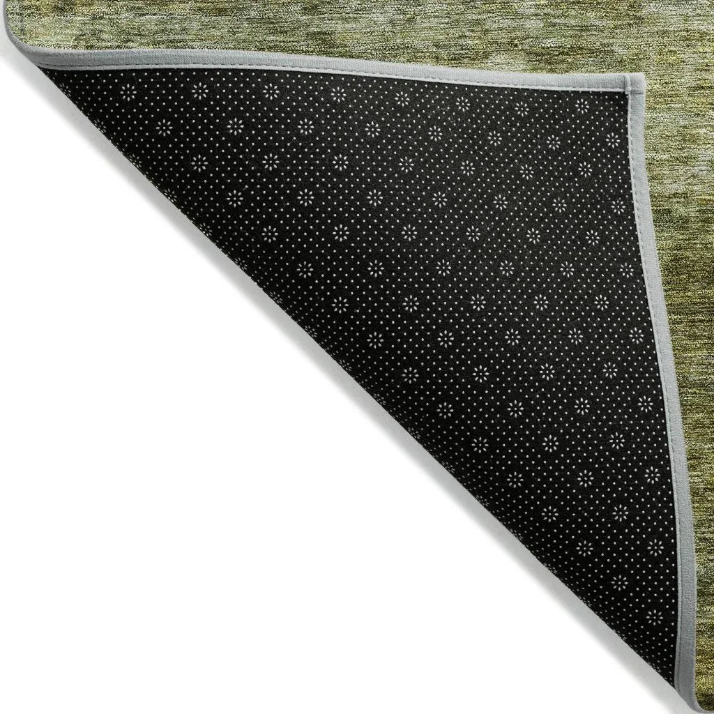 LOOMLAN Rugs Terrae Green Washable Indoor-Outdoor Rug