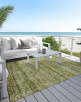 LOOMLAN Rugs Terrae Green Washable Indoor-Outdoor Rug