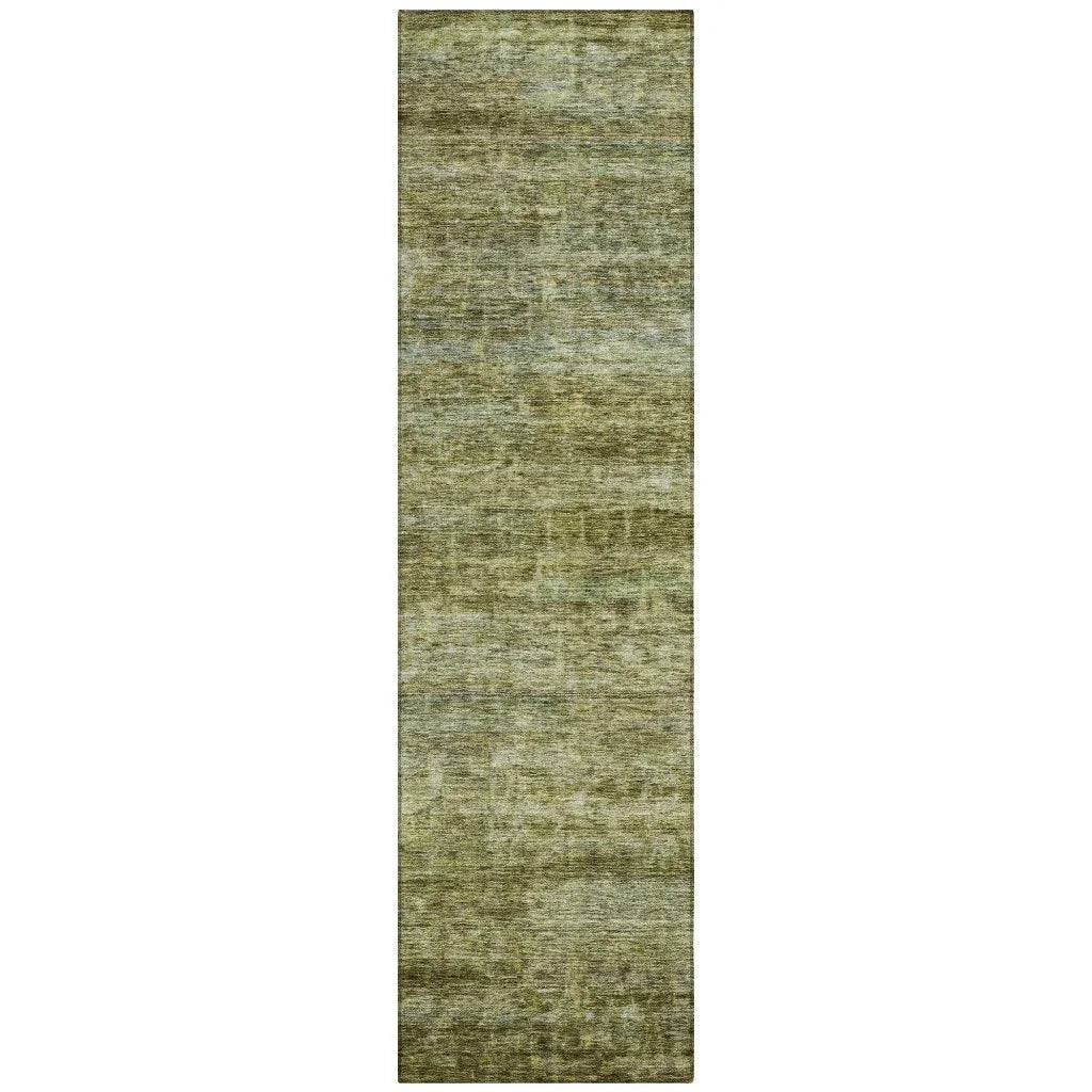 LOOMLAN Rugs Terrae Green Washable Indoor-Outdoor Rug