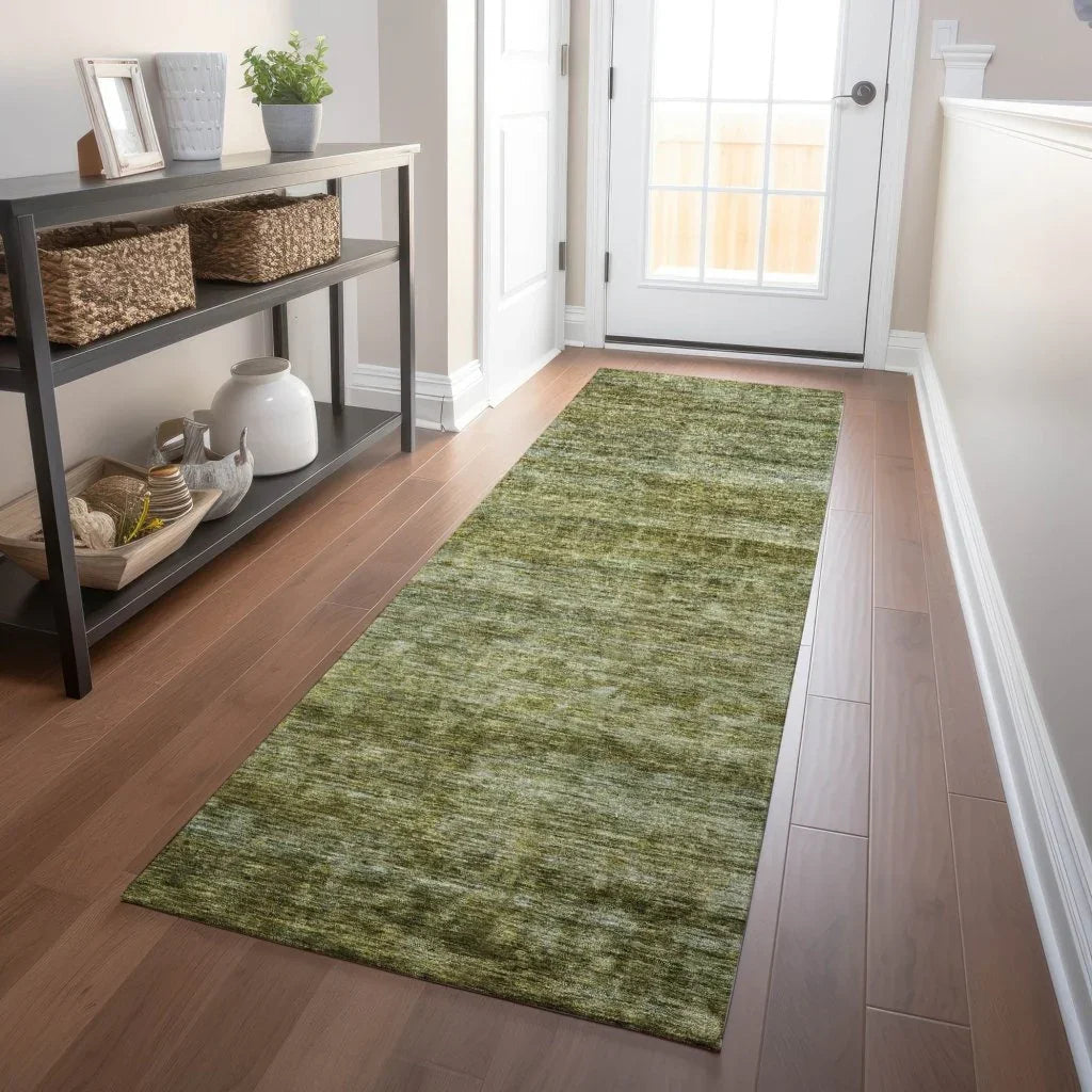 LOOMLAN Rugs Terrae Green Washable Indoor-Outdoor Rug