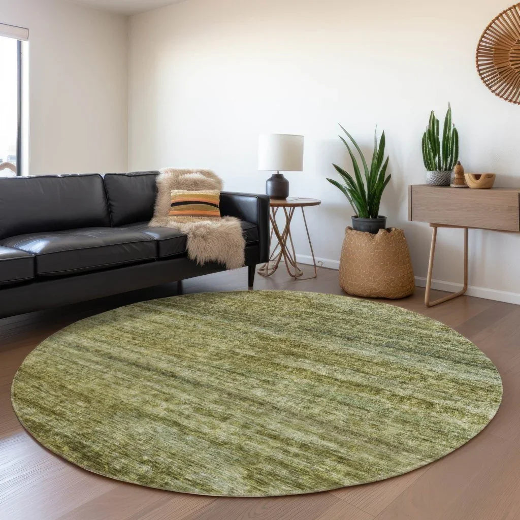 LOOMLAN Rugs Terrae Green Washable Indoor-Outdoor Rug