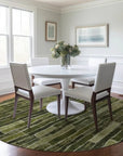 LOOMLAN Rugs Terrona Green Washable Indoor-Outdoor Rug