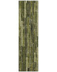 LOOMLAN Rugs Terrona Green Washable Indoor-Outdoor Rug