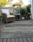 LOOMLAN Rugs Teya Gray Washable Indoor-Outdoor Rug