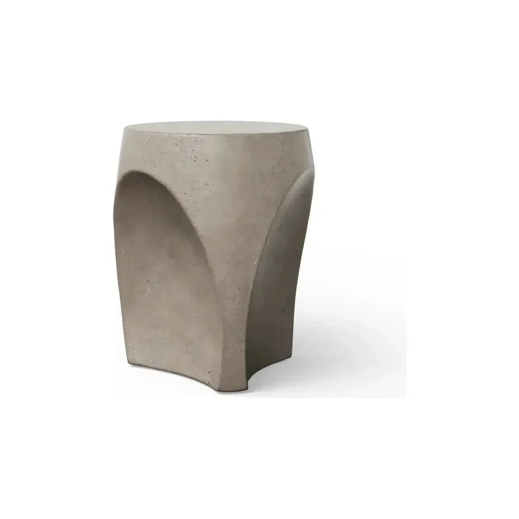 Thalia Concrete Made Outdoor Stool - LOOMLAN - Urbia - Garden Stools