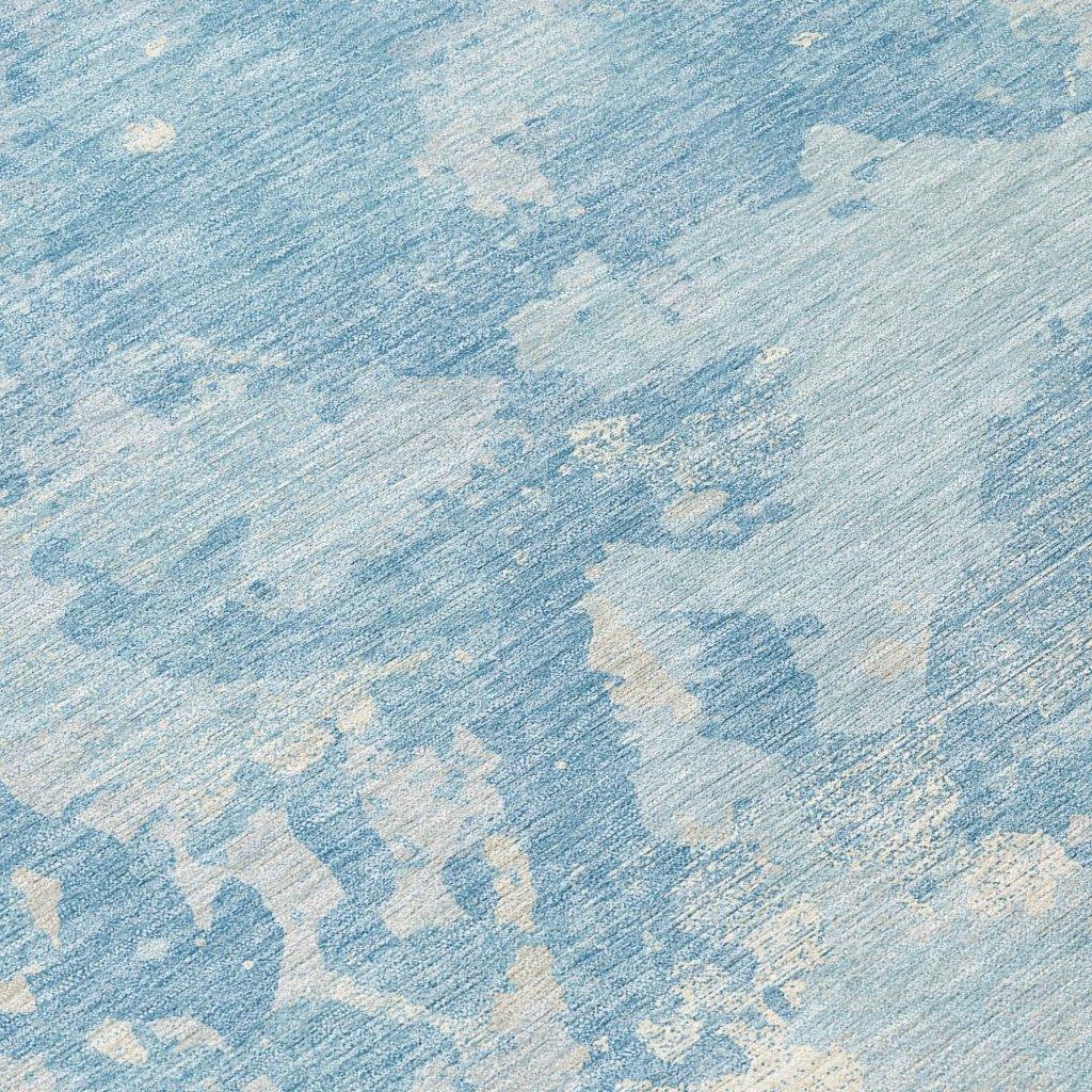 LOOMLAN Rugs Tharne Blue Washable Indoor-Outdoor Rug