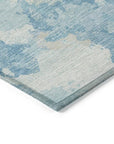 LOOMLAN Rugs Tharne Blue Washable Indoor-Outdoor Rug