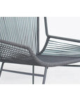 Seasonal Living The Dane Dining Arm Chair 2PC Dark Gray Patio Dining