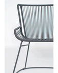 Seasonal Living The Dane Dining Arm Chair 2PC Dark Gray Patio Dining