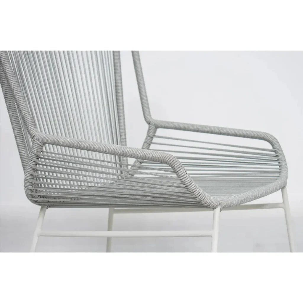 Seasonal Living The Dane Dining Arm Chair 2PC Grey Patio Dining Chairs