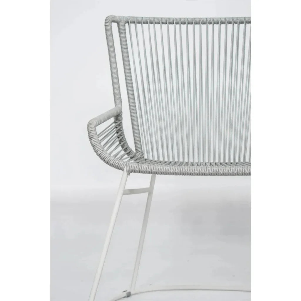 Seasonal Living The Dane Dining Arm Chair 2PC Grey Patio Dining Chairs