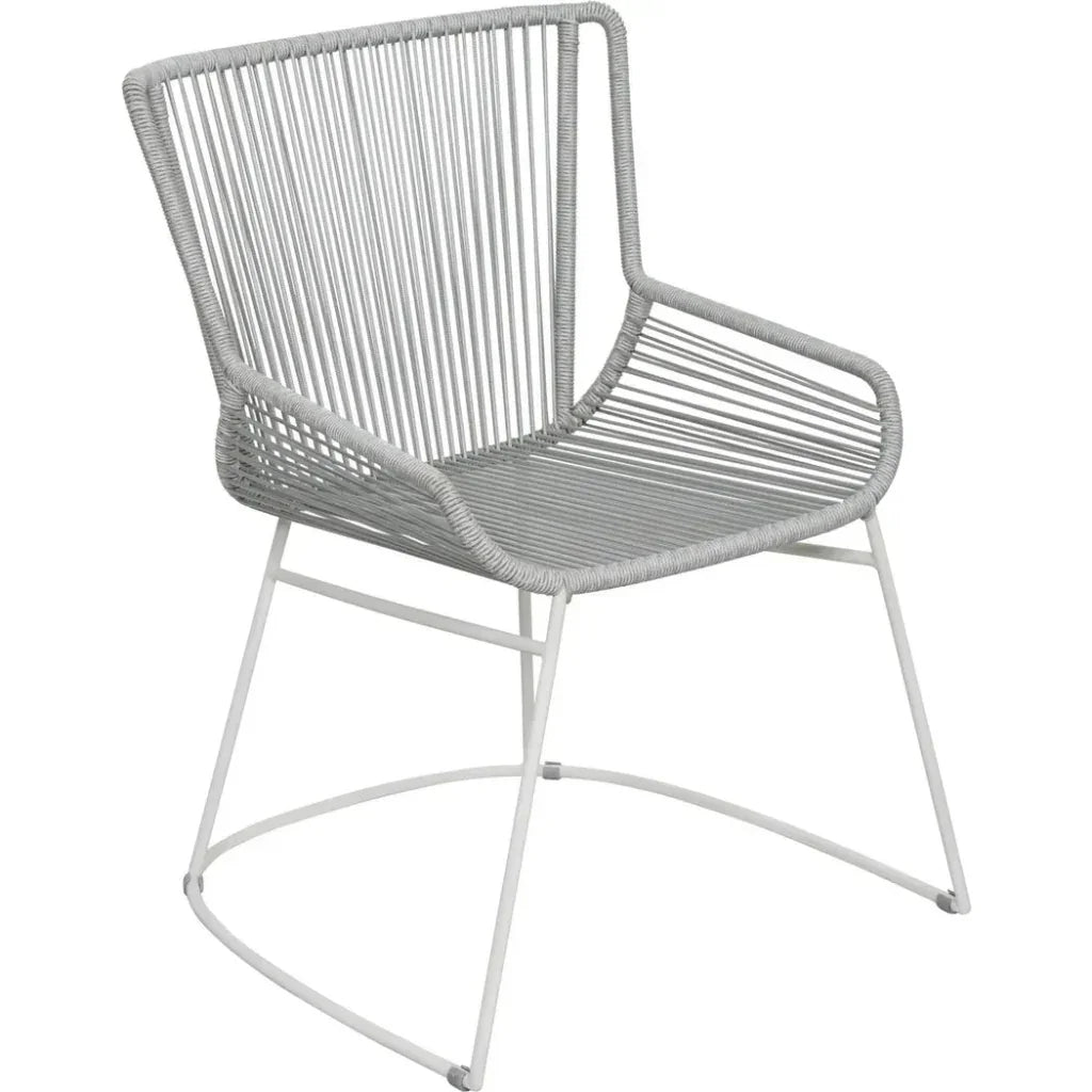 Seasonal Living The Dane Dining Arm Chair 2PC Grey Patio Dining Chairs
