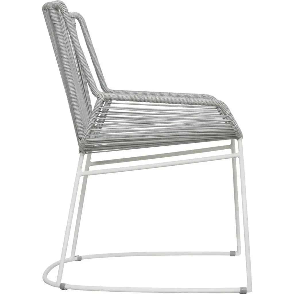 Seasonal Living The Dane Dining Arm Chair 2PC Grey Patio Dining Chairs