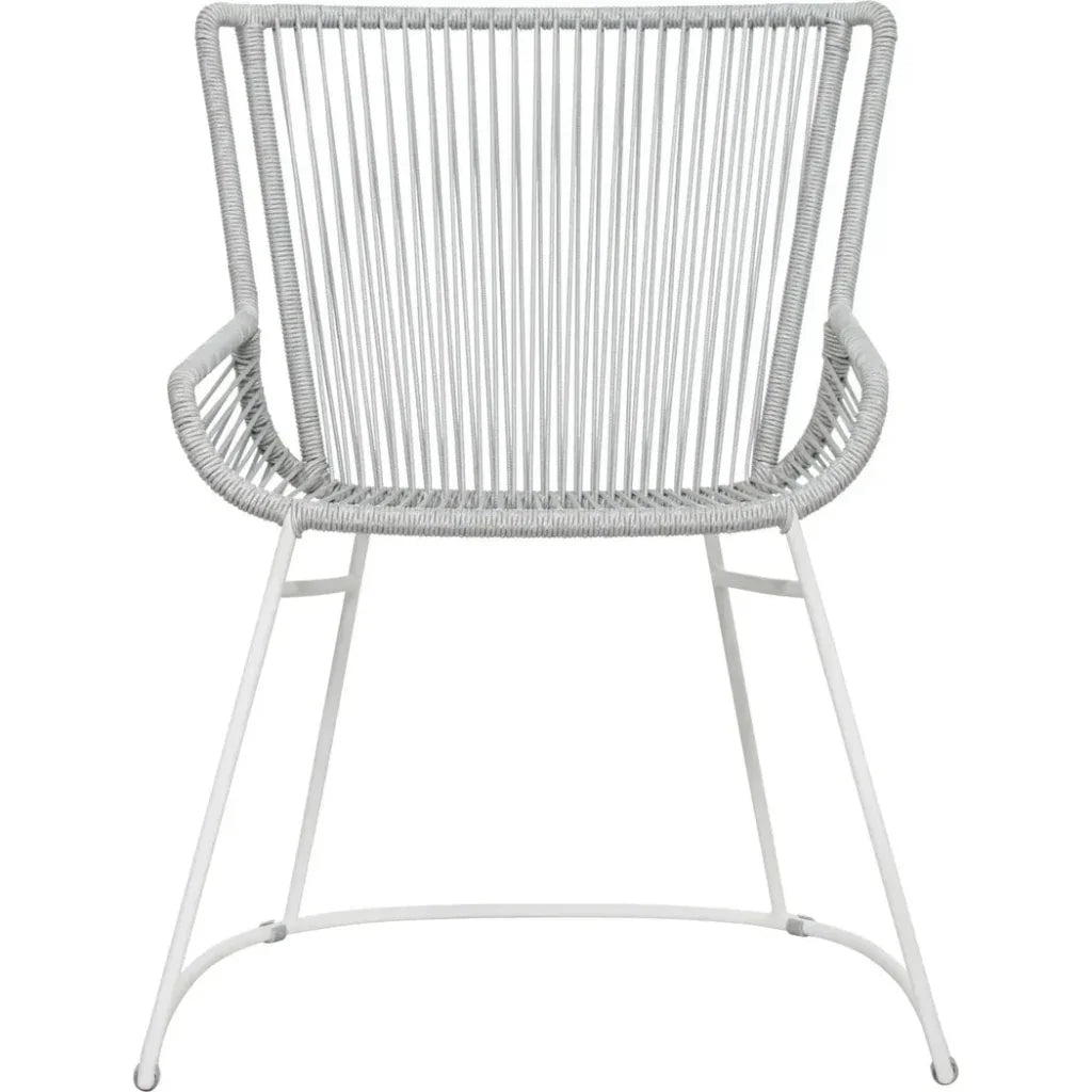 Seasonal Living The Dane Dining Arm Chair 2PC Grey Patio Dining Chairs