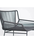 The Dane Dining Counter Stool 2PC Dark Gray Patio - LOOMLAN - Seasonal Living - Outdoor Dining Chairs