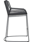 The Dane Dining Counter Stool 2PC Dark Gray Patio - LOOMLAN - Seasonal Living - Outdoor Dining Chairs