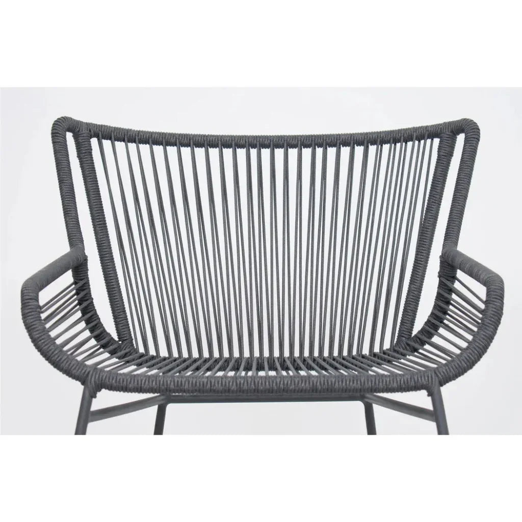 The Dane Dining Counter Stool 2PC Dark Gray Patio - LOOMLAN - Seasonal Living - Outdoor Dining Chairs