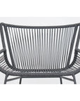 The Dane Dining Counter Stool 2PC Dark Gray Patio - LOOMLAN - Seasonal Living - Outdoor Dining Chairs