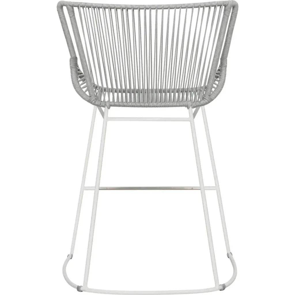 The Dane Dining Counter Stool 2PC Grey Patio Dining - LOOMLAN - Seasonal Living - Outdoor Dining Chairs