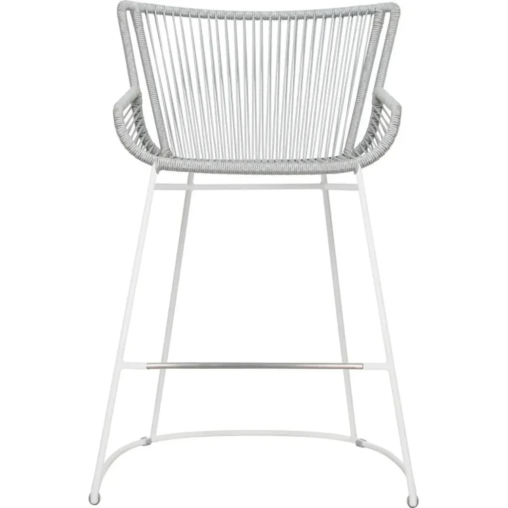 The Dane Dining Counter Stool 2PC Grey Patio Dining - LOOMLAN - Seasonal Living - Outdoor Dining Chairs