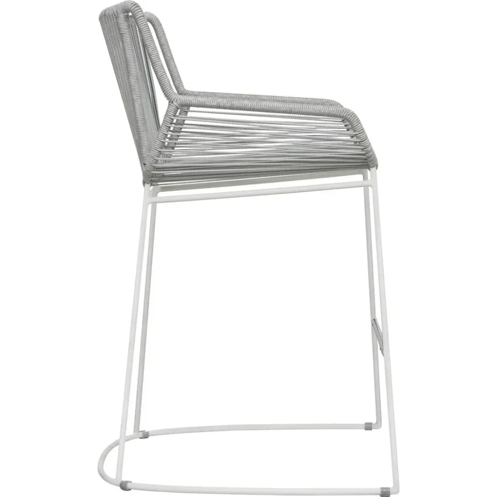 The Dane Dining Counter Stool 2PC Grey Patio Dining - LOOMLAN - Seasonal Living - Outdoor Dining Chairs