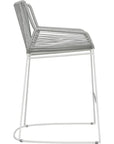 The Dane Dining Counter Stool 2PC Grey Patio Dining - LOOMLAN - Seasonal Living - Outdoor Dining Chairs