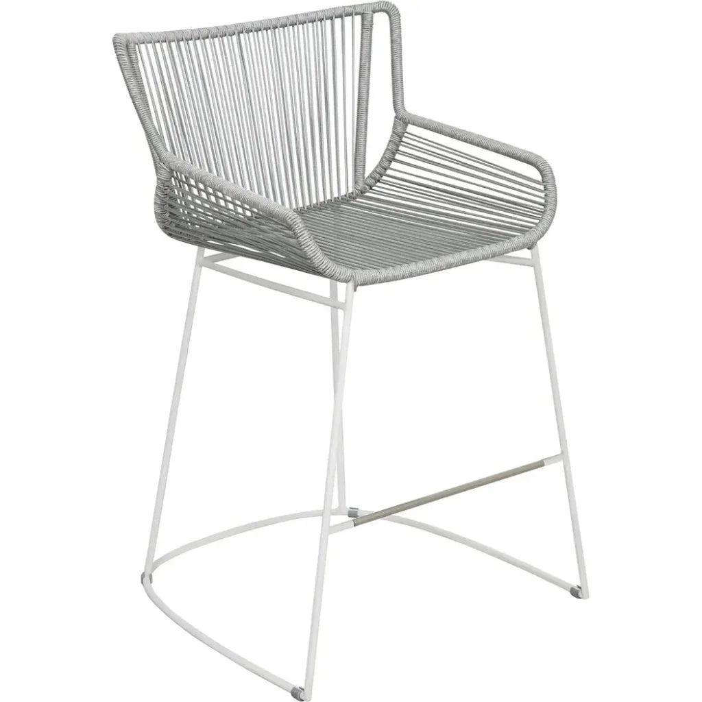 The Dane Dining Counter Stool 2PC Grey Patio Dining - LOOMLAN - Seasonal Living - Outdoor Dining Chairs