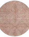 LOOMLAN Rugs Theodora Pink Washable Indoor-Outdoor Rug