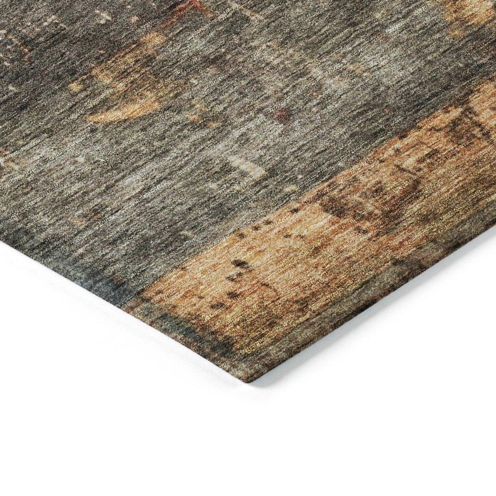 LOOMLAN Rugs Threadin Green Washable Indoor-Outdoor Rug