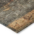 LOOMLAN Rugs Threadin Green Washable Indoor-Outdoor Rug