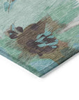 LOOMLAN Rugs Threadiva Brown Washable Indoor-Outdoor Rug