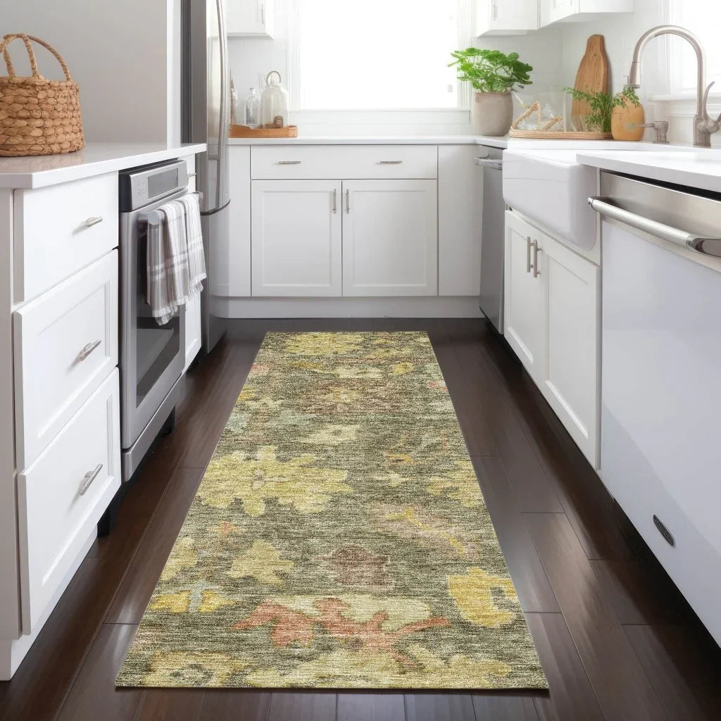 LOOMLAN Rugs Tirana Aloe Washable Indoor-Outdoor Rug