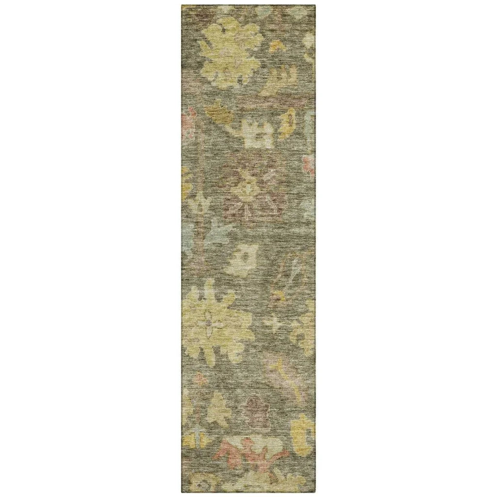 LOOMLAN Rugs Tirana Aloe Washable Indoor-Outdoor Rug