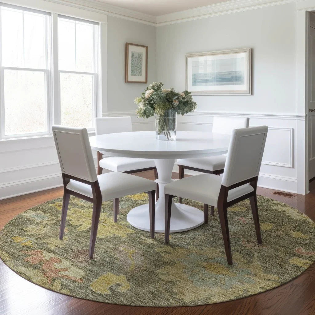 LOOMLAN Rugs Tirana Aloe Washable Indoor-Outdoor Rug