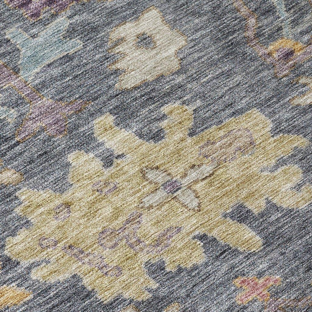 LOOMLAN Rugs Tirana Blue Washable Indoor-Outdoor Rug