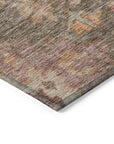 LOOMLAN Rugs Tirana Brown Washable Indoor-Outdoor Rug