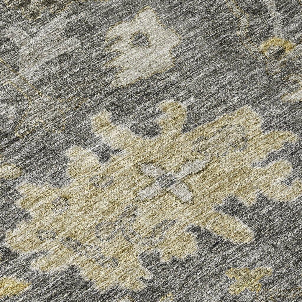 LOOMLAN Rugs Tirana Gray Washable Indoor-Outdoor Rug