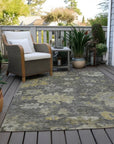 LOOMLAN Rugs Tirana Gray Washable Indoor-Outdoor Rug