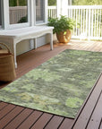 LOOMLAN Rugs Tirana Green Washable Indoor-Outdoor Rug