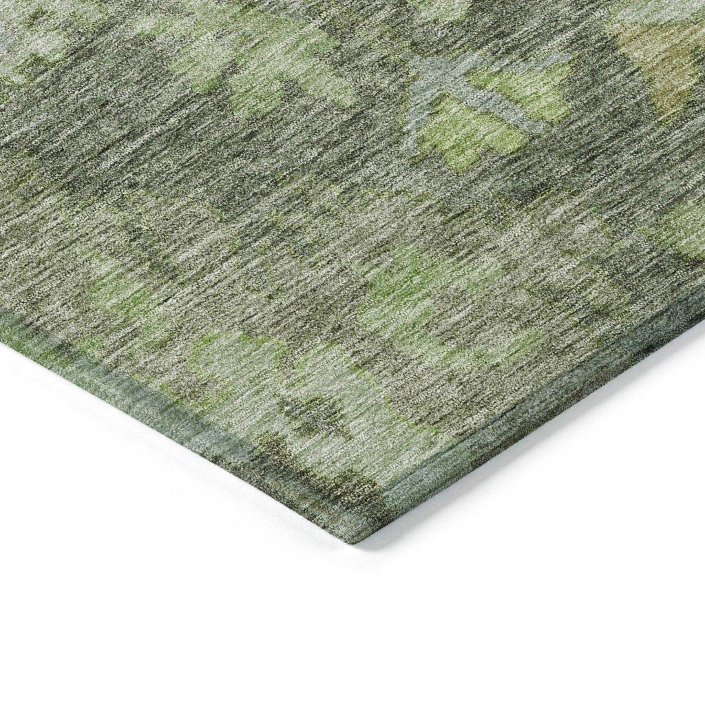 LOOMLAN Rugs Tirana Green Washable Indoor-Outdoor Rug