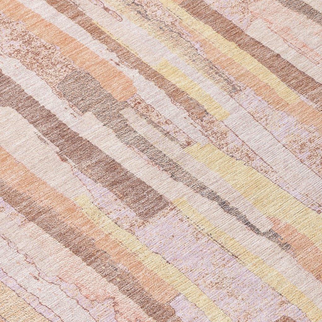 LOOMLAN Rugs Torra Pink Washable Indoor-Outdoor Rug