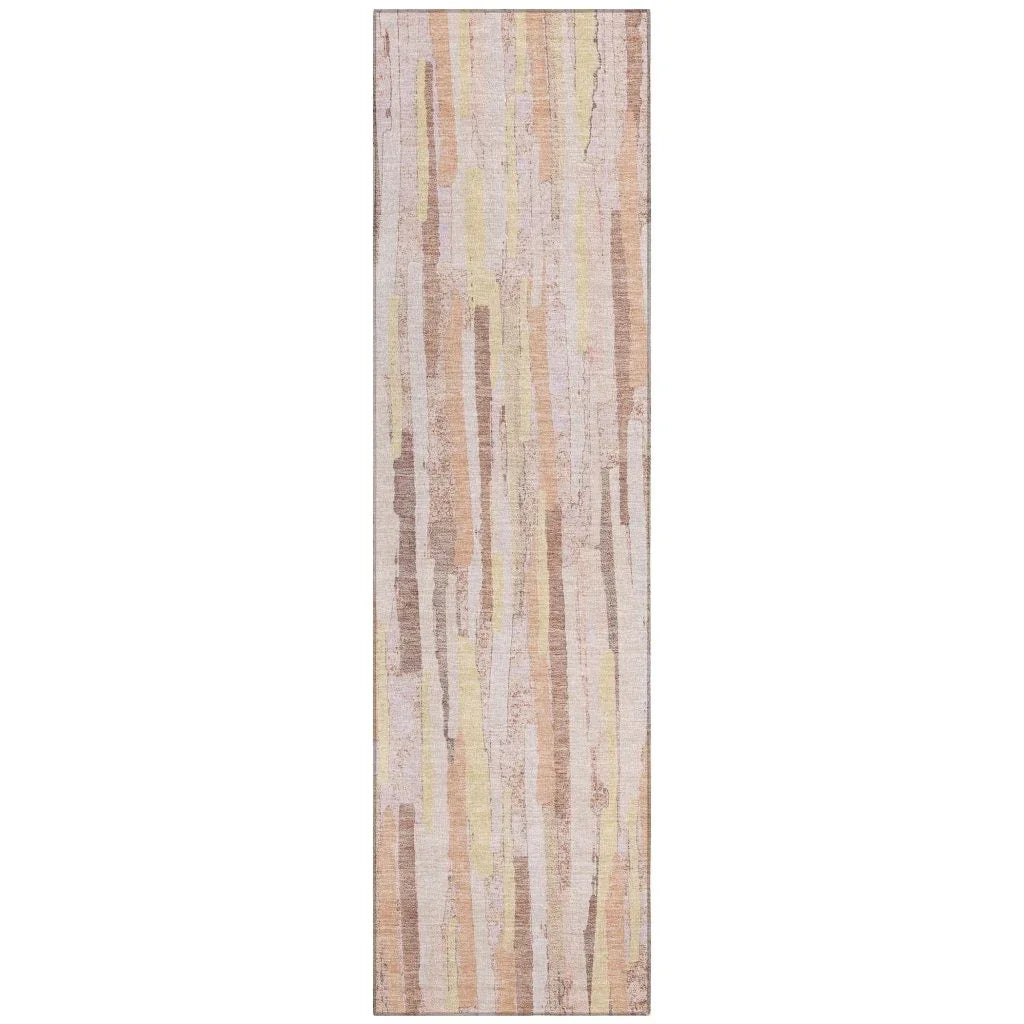 LOOMLAN Rugs Torra Pink Washable Indoor-Outdoor Rug