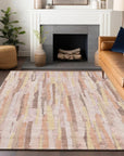 LOOMLAN Rugs Torra Pink Washable Indoor-Outdoor Rug