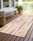 LOOMLAN Rugs Torra Pink Washable Indoor-Outdoor Rug
