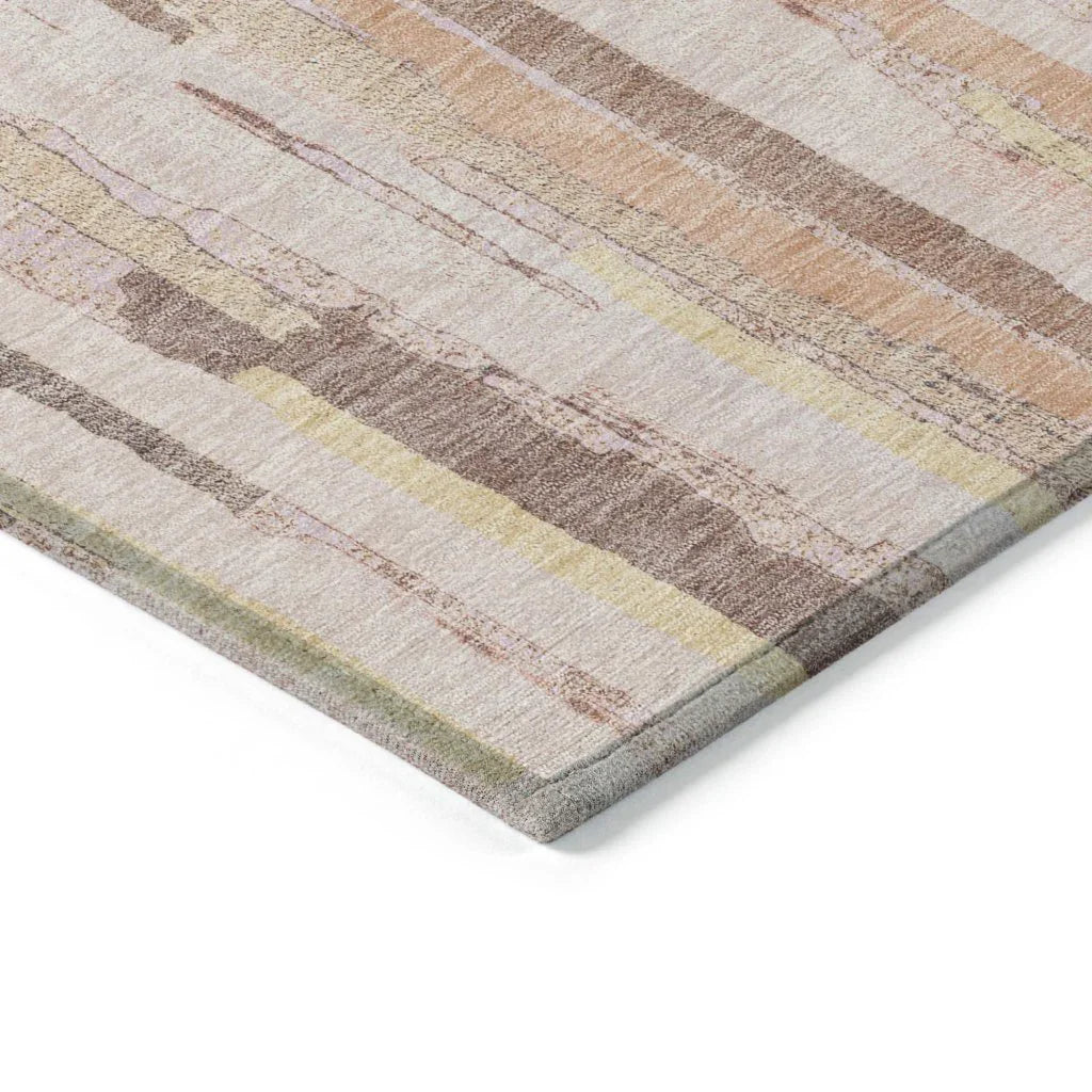 LOOMLAN Rugs Torra Pink Washable Indoor-Outdoor Rug