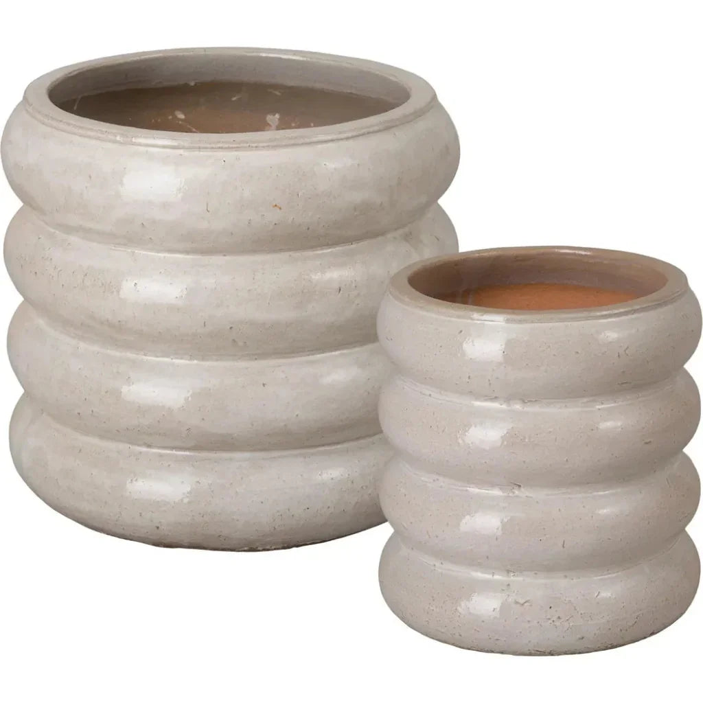 Emissary Torus Round Ceramic Planter