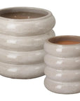 Emissary Torus Round Ceramic Planter