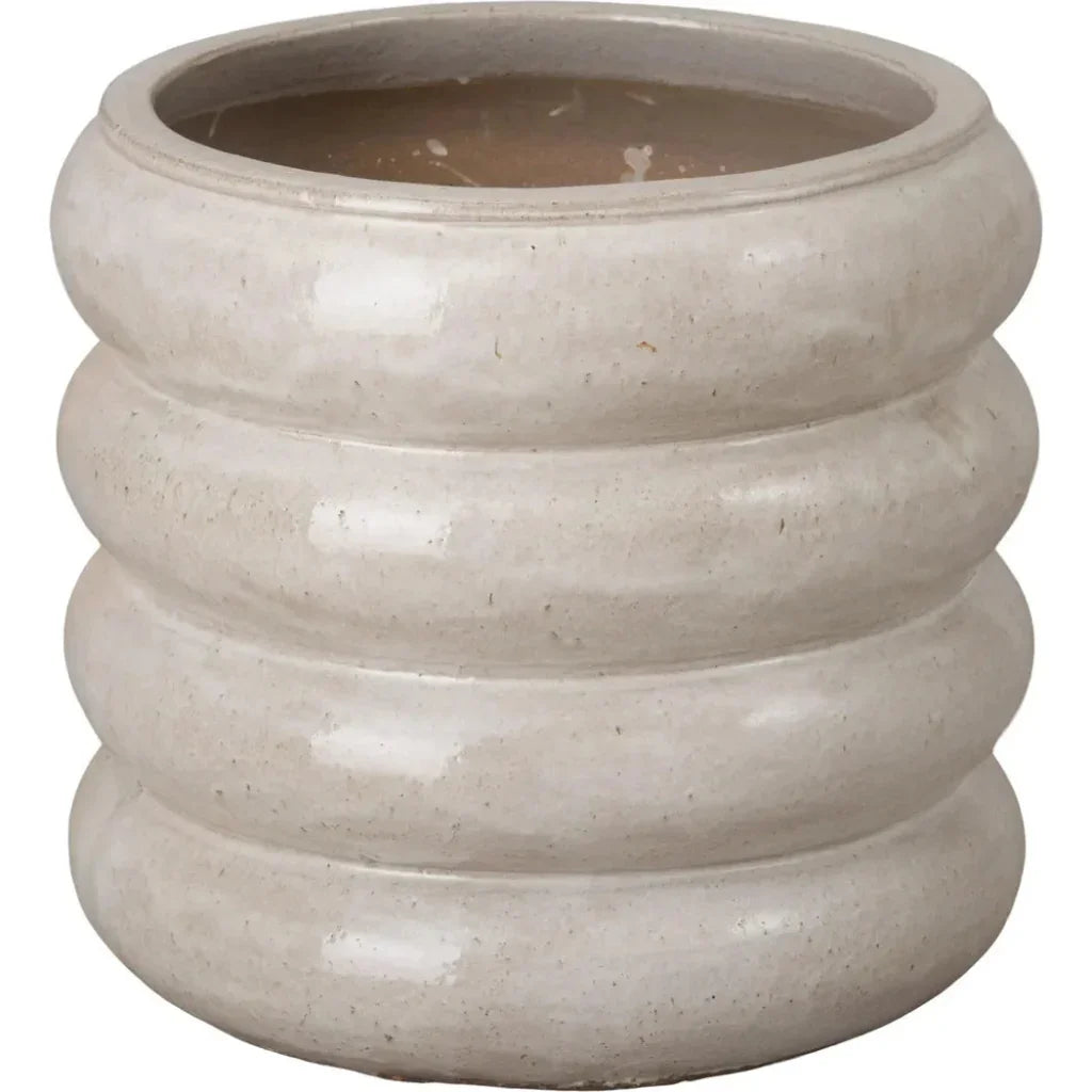 Emissary Torus Round Ceramic Planter